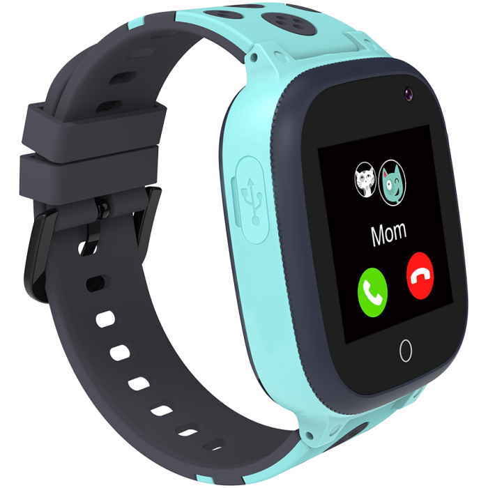 CANYON Sandy KW-34, Kids smartwatch, 1.44 inch colorful screen, GPS function, Nano SIM card, 32+32MB, GSM(850/900/1800/1900MHz), 400mAh battery, compatibility with iOS and android, Blue, host: 52.9*40 [3]