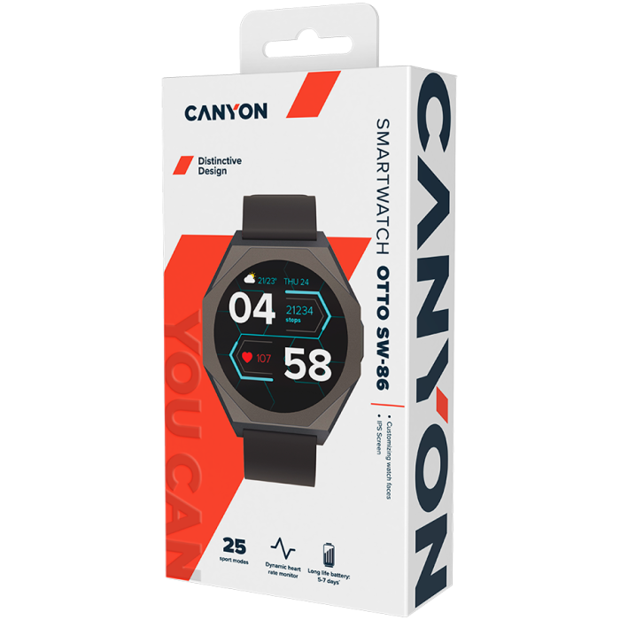 CANYON smart watch Otto SW-86 Black [7]