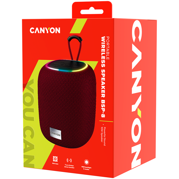 CANYON speaker BSP-8 10W Red [4]