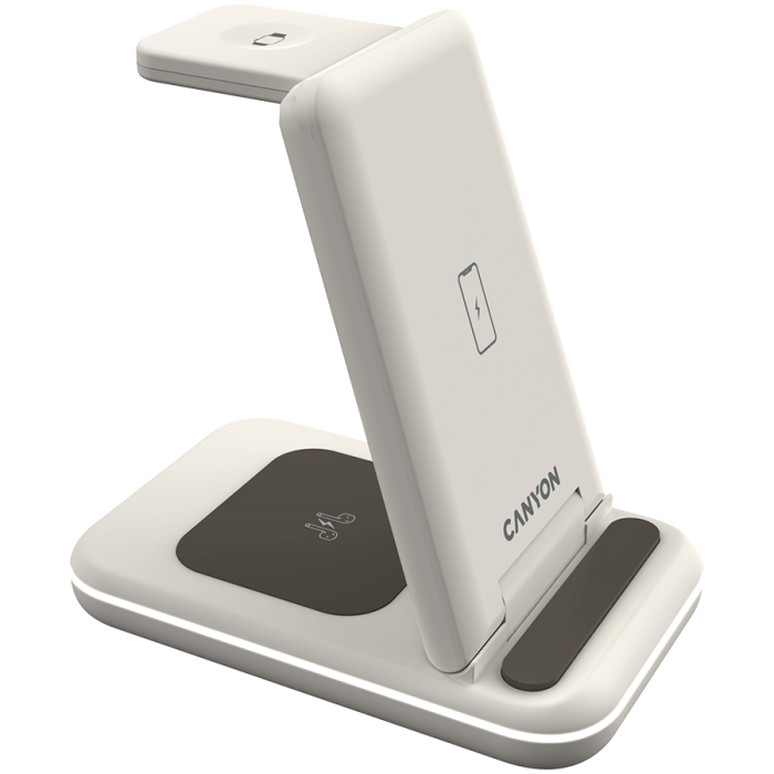 CANYON wireless charger WS-304 15W 3in1 Cosmic Latte [4]