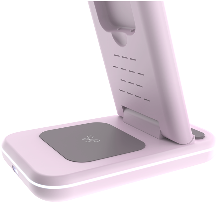 CANYON wireless charger WS-304 15W 3in1 Iced Pink [8]