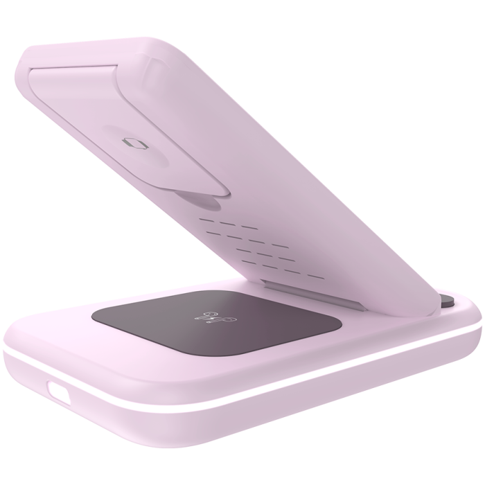 CANYON wireless charger WS-304 15W 3in1 Iced Pink [5]