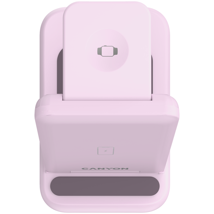 CANYON wireless charger WS-304 15W 3in1 Iced Pink [7]