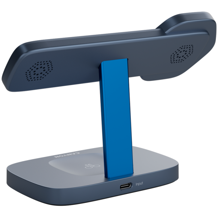 CANYON Wireless Charging Station Hexagon 310 3in1 DarkGrey/Blue [4]