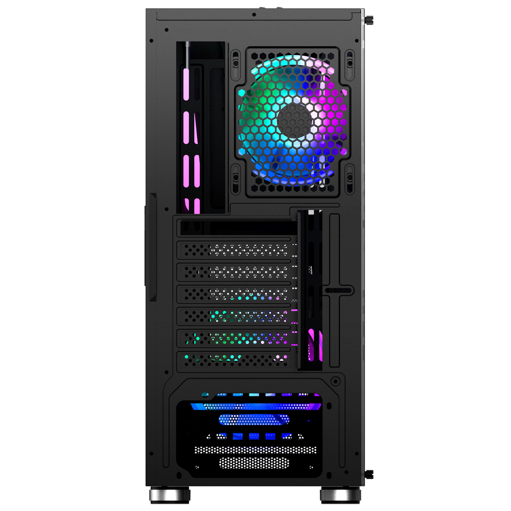 Carcasa nJoy Fort, RGB, Mid Tower, Black [4]