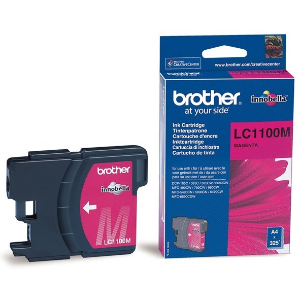 Cartuș cerneală Brother LC1100M, roz (magenta), original, 325 pagini, 10.6 ml [1]