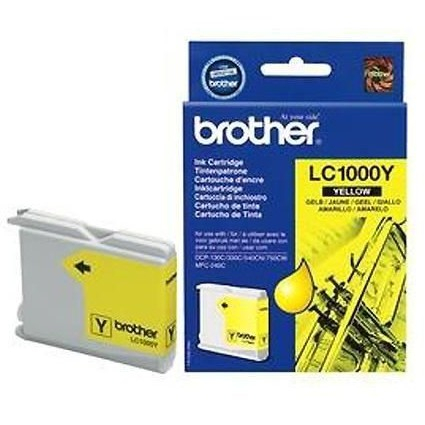 Cartuș cerneală Brother LC1000, galben (yellow), original, 400 pagini [1]