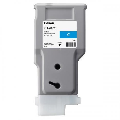 Cartus cerneala Canon PFI-207C, albastru (cyan), original, 300 ml [1]
