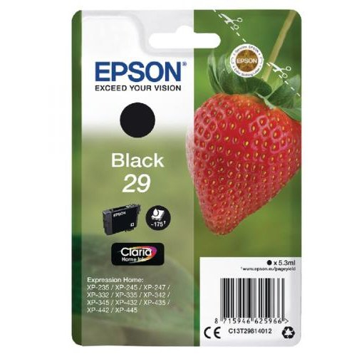 Cartuș cerneala Epson T2981, negru (black), original, 175 pagini, 5.3 ml [1]