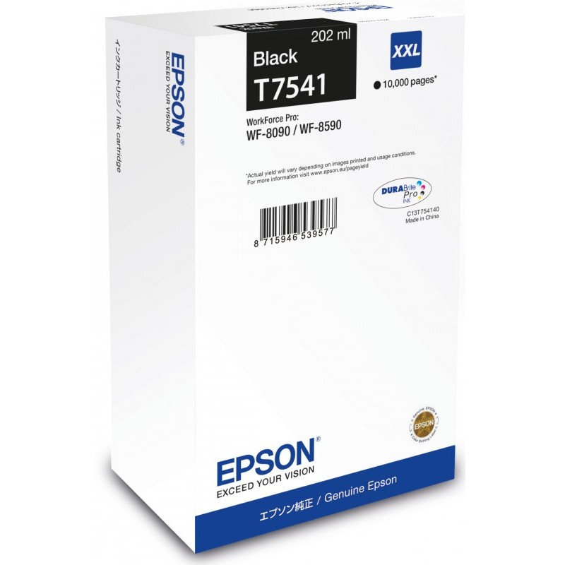 Cartus cerneala Epson WF-8090/WF-8590, negru (black), original, 10.000 pagini, 202 ml [1]