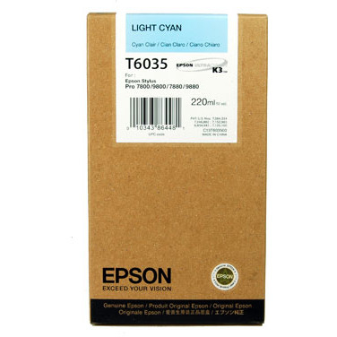 Cartus cerneala Epson T6035, albastru deschis (Light Cyan), original, 220 ml [1]