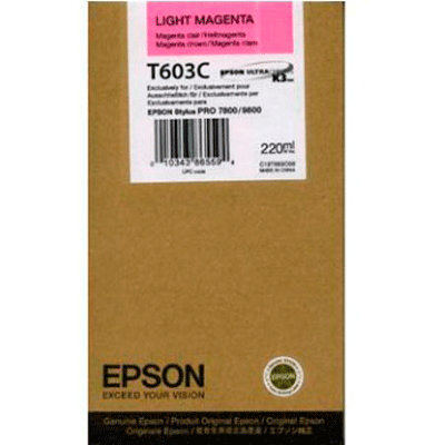 Cartus cerneala Epson T603C, roz deschis (light magenta), original, 220 ml [1]