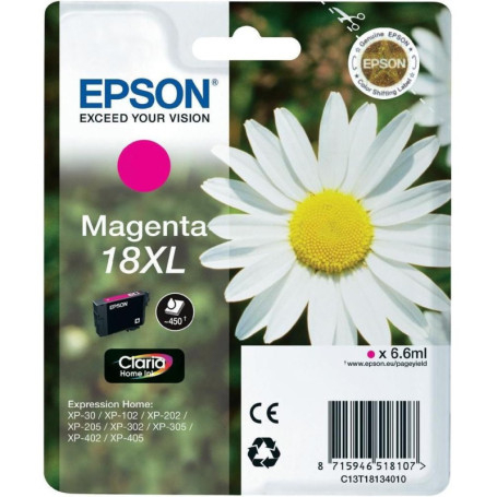 Cartuș cerneală Epson 18XL T1813, roz (magenta), original, 450 pagini, 6.6 ml [1]