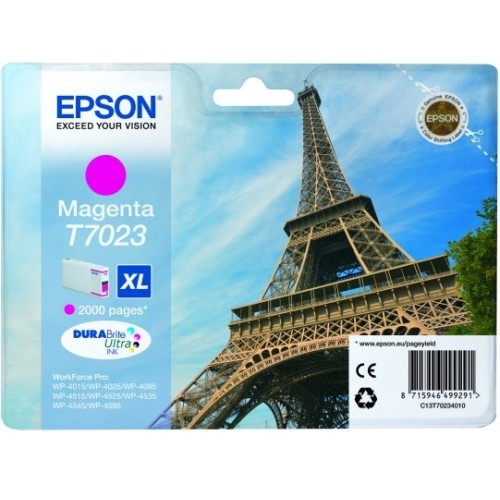 Cartus cerneala Epson T7023XL, roz (magenta), original, 2000 pagini, 21 ml [1]