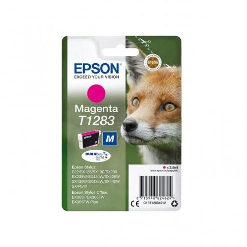 Cartuș cerneala Epson T1283, roz (magenta), original, 260 pagini, 3.5 ml [1]