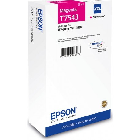 Cartus cerneala Epson WF-8090/WF-8590, roz (magenta), original, 7000 pagini, 69 ml [1]
