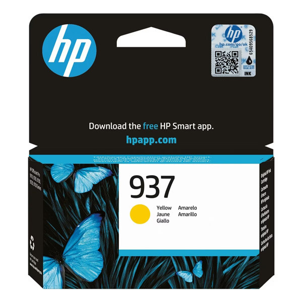 Cartus Cerneala HP 937 (4S6W4N), Original, Galben (Yellow), 825 pagini pentru HP OfficeJet Pro 9110, 9120, 9130, 9132e, 9720, 9730Cartus Cerneala HP 937 (4S6W4N), Original, Galben (Yellow), 825 pagini pentru HP OfficeJet Pro 9110, 9120, 9130, 9132e, 9720, 9730 [1]