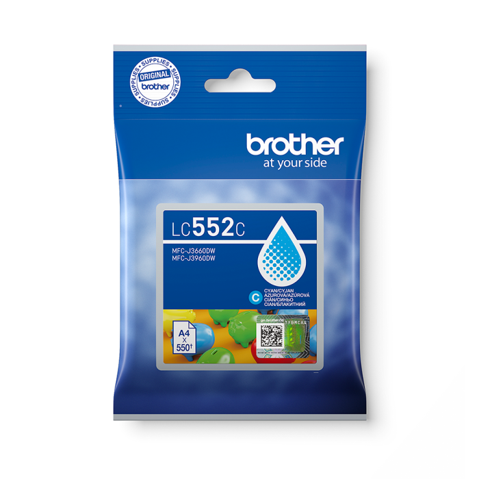 Cartuș de cerneală Brother LC552C original - Cyan [3]