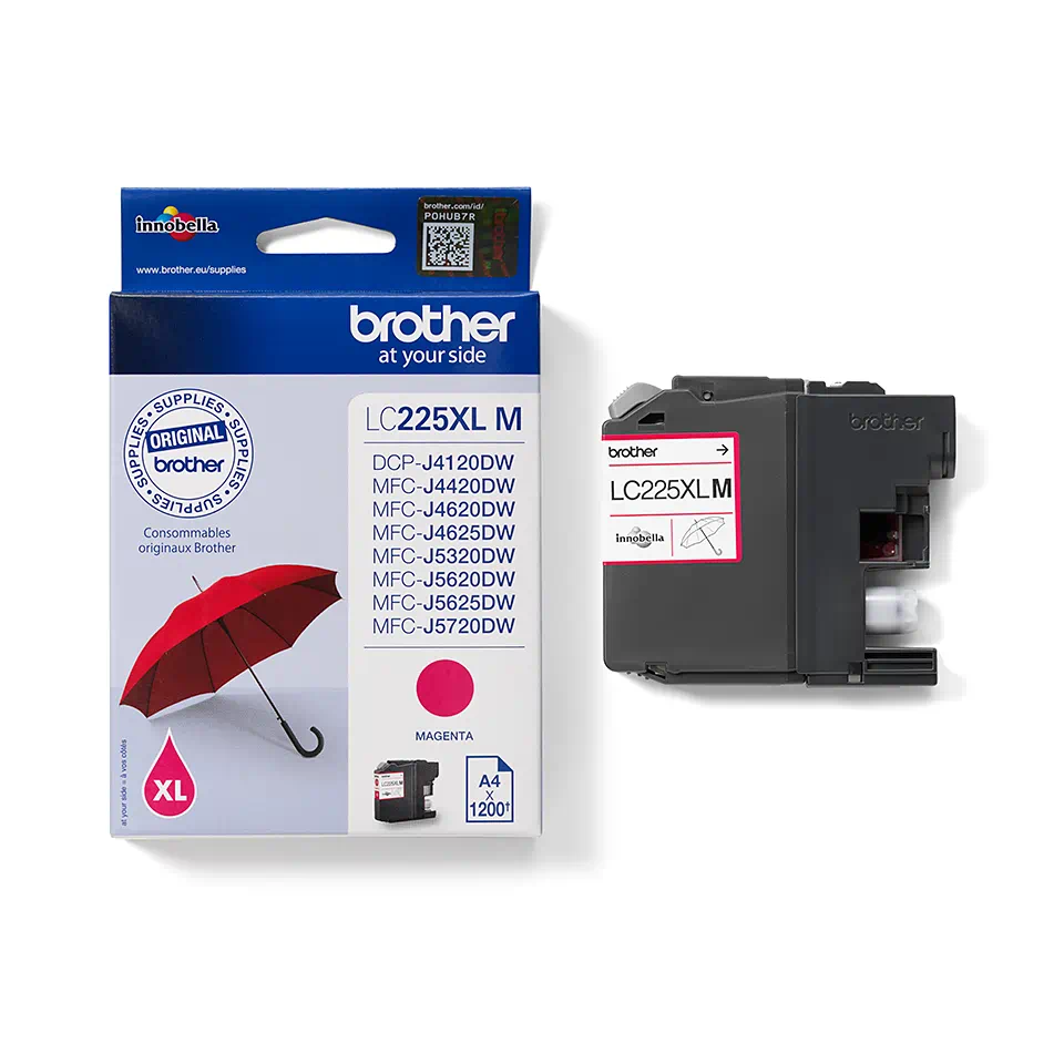 Cartus cerneala Brother LC225XLM, roz (magenta), original, 1200 pagini, 15 ml [3]