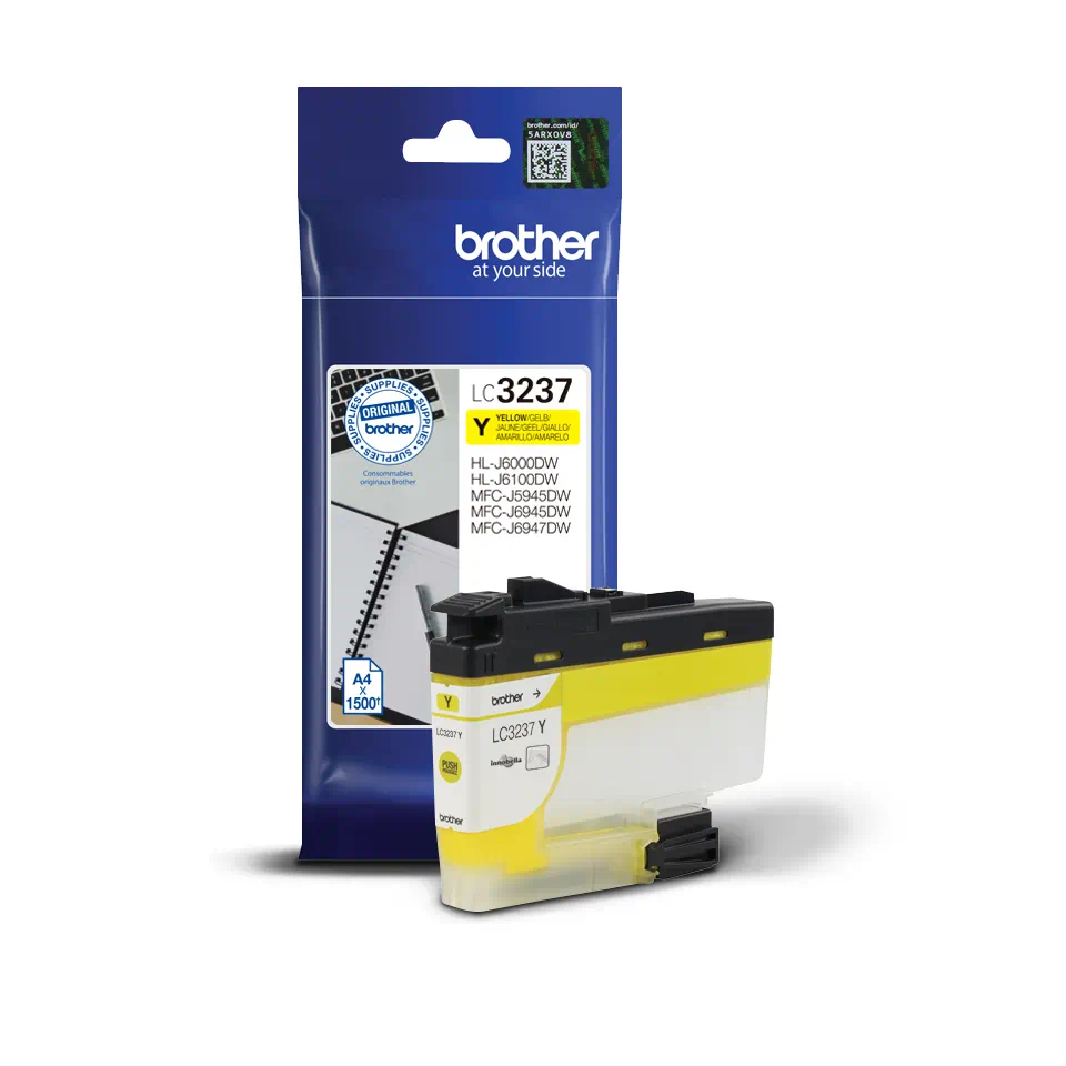 Cartus cerneala Brother LC3237Y, galben (yellow), original, 1500 pagini, 14.5 ml [2]