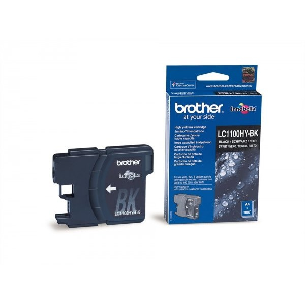 Cartuș cerneală Brother LC1100HY-BK, negru (black), original, 900 pagini [1]
