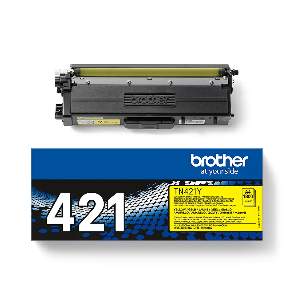 Toner Brother TN421Y, galben (yellow), original, 1800 pagini [2]