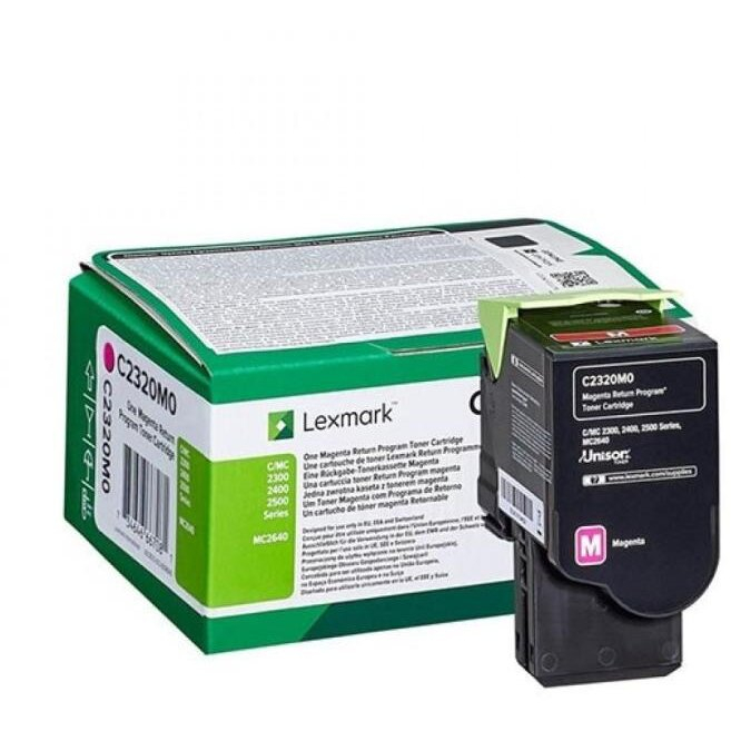 Cartus toner Lexmark C2320M0 Magenta Return Programme [1]
