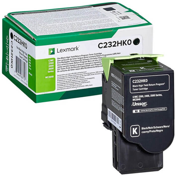 Cartus toner Lexmark C232HK0 Black cap. mare Return Programme [1]