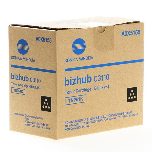 Toner Konica-Minolta TNP-51K, negru (black), original, 5000 pagini [1]
