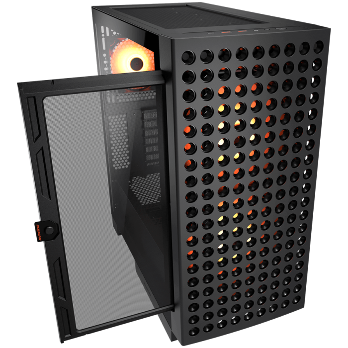 COUGAR AIRFACE ECO RGB PC Case, Mid Tower, Black [3]