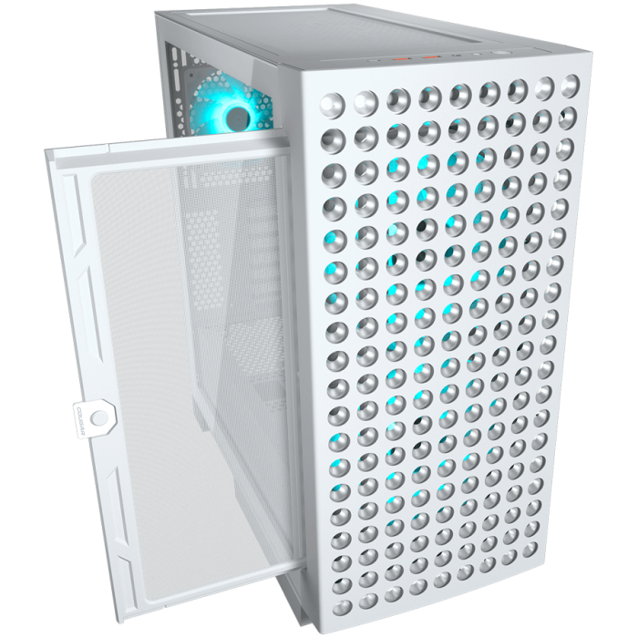 COUGAR AIRFACE ECO RGB PC Case, Mid Tower, White [3]