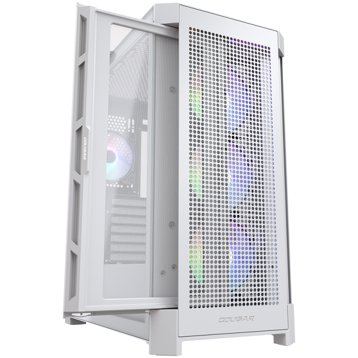 COUGAR AIRFACE PRO RGB PC Case, Mid Tower, White [3]