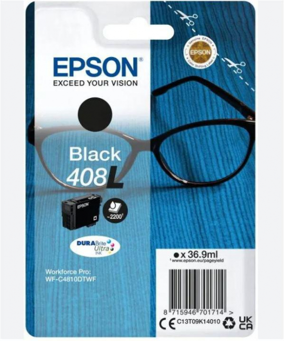 Cartus cerneala Epson Black 408L DURABrite Ultra Ink C13T09K14010 [1]