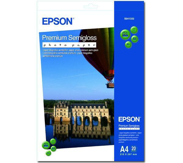 Hartie foto Epson S041332, dimensiune A4, 20 coli, tip semiglossy, greutate 251g/m2 [1]