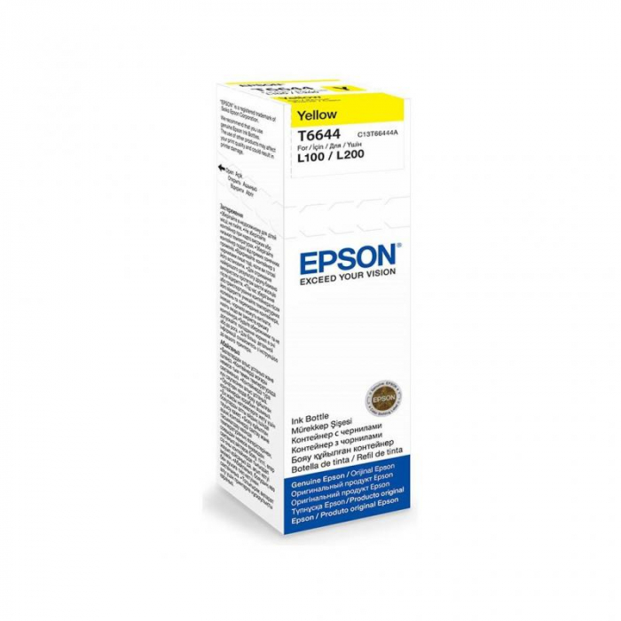 Flacon cerneala Epson T6644,  Yellow (Galben), Original, 70ml [1]