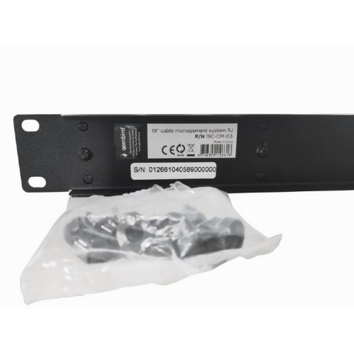 Organizator Cabluri GEMBIRD pentru Rack 19 inch, 1U [2]