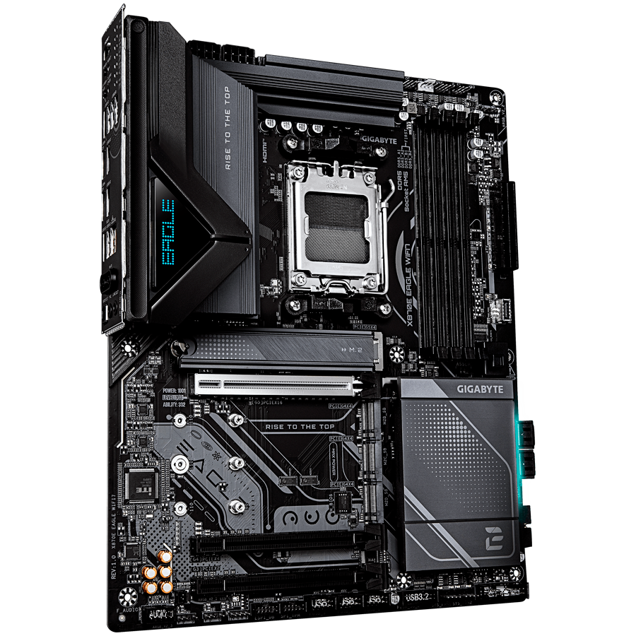 GIGABYTE Mainboard Desktop X870E EAGLE WIFI7 (AM5,4 x DDR5, 2 x USB4 TypeC, 1xHDMI, 5GLAN, 1 x PCIe x16, 4 x M.2,4xSATA6, Wi-Fi 7, BT5.4) ATX [2]