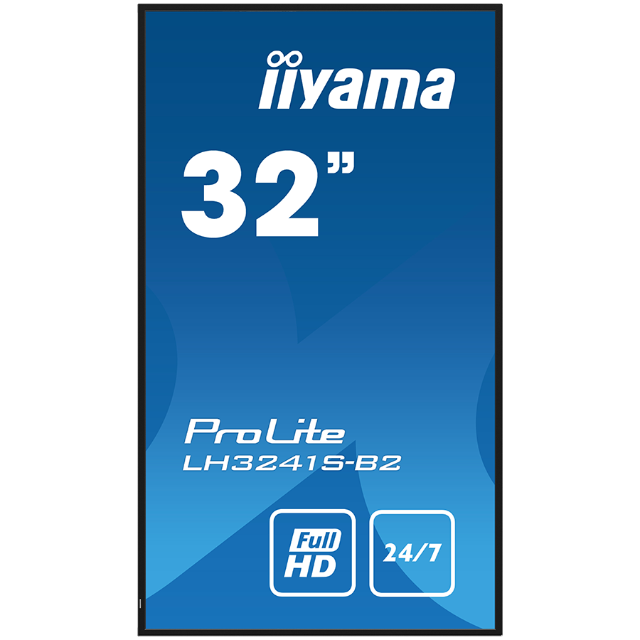 IIYAMA LFD LH3241S-B2 32" Full HD professional large format display with USB media playback 350 cd/m² 1200:1 8ms 24/7 landscape, portrait [2]