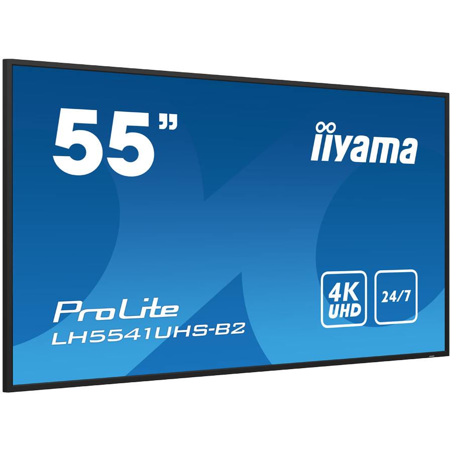 IIYAMA LFD LH5541UHS-B2 55" Professional Digital Signage display with 4K UHD resolution and 24/7 operating time 500 cd/m² 1200:1 8ms landscape, portrait [2]