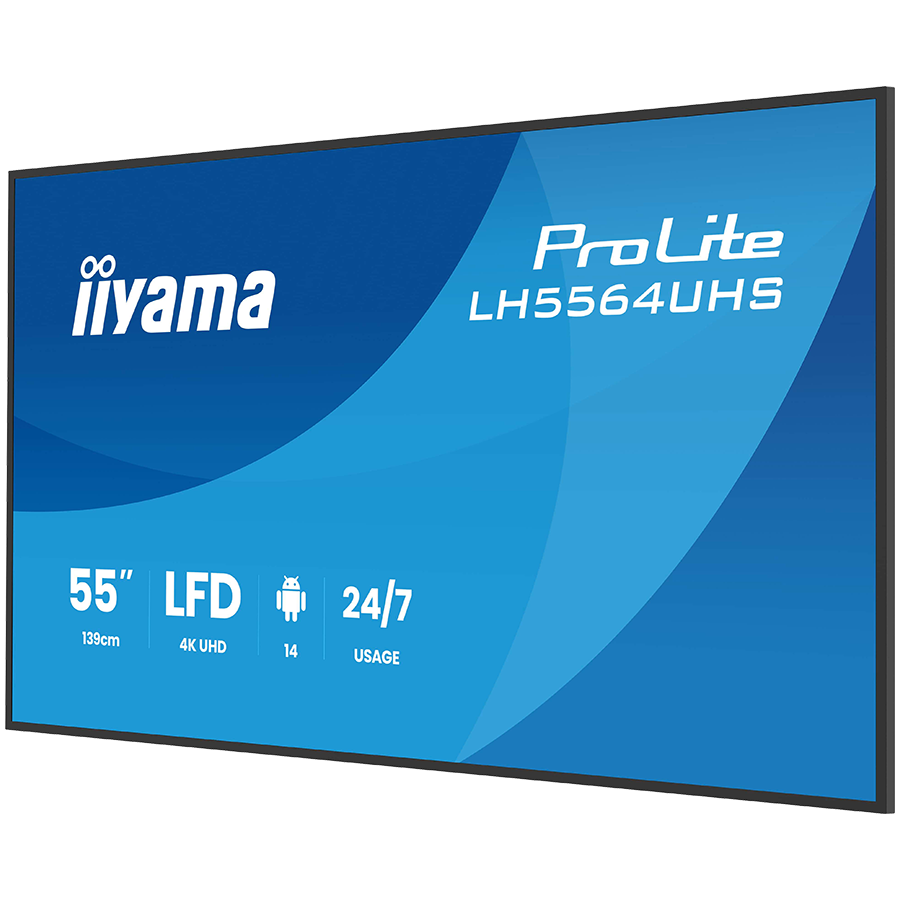IIYAMA ProLite LH5564UHS-B1AG - Monitor profesional LFD, 55", 4K UHD, 500 cd/m², Android 14 [4]