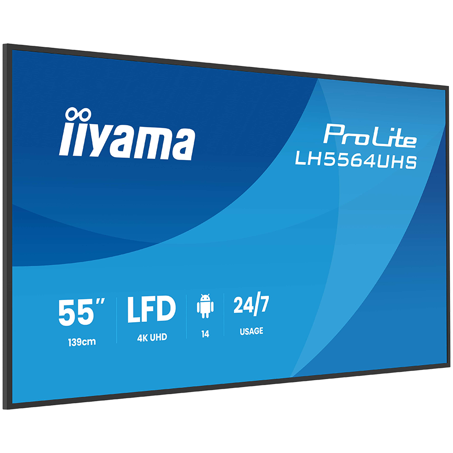IIYAMA ProLite LH5564UHS-B1AG - Monitor profesional LFD, 55", 4K UHD, 500 cd/m², Android 14 [3]