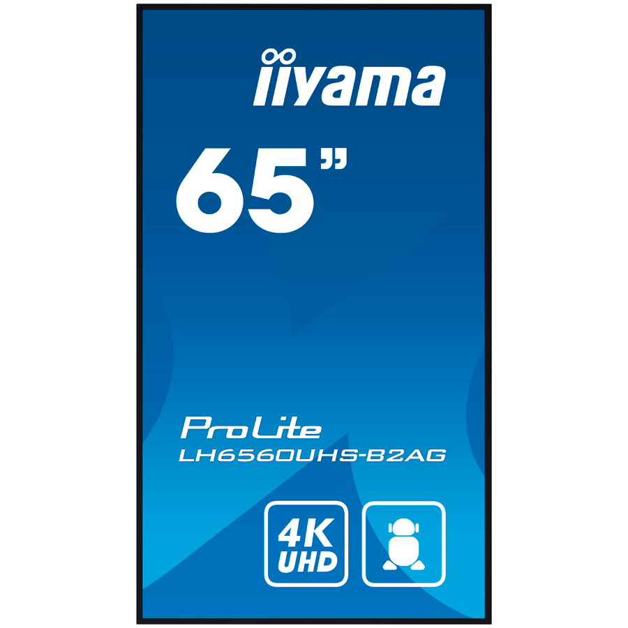 IIYAMA LFD LH6560UHS-B2AG 65 inch 4K UHD 500 cd 6.5ms Android 11 OS iiSignage 2 FailOver EShare [2]