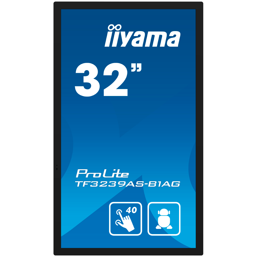 IIYAMA LFD TF3239AS-B1AG 32" 12pt Open Frame PCAP interactive large format display 500 cd/m² 8ms projective capacitive 12 points touch through-glass, temperature sensor with fan control [2]