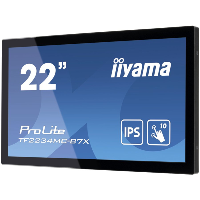 IIYAMA Monitor 21,5" PCAP Bezel Free 10P Touch with Anti-Fingerprint coating, 1920x1080, IPS panel, VGA, DisplayPort, HDMI, 305cd/m² (with touch), Through Glass (Gloves) mode, 1000:1, 8ms, USB Touch I [3]