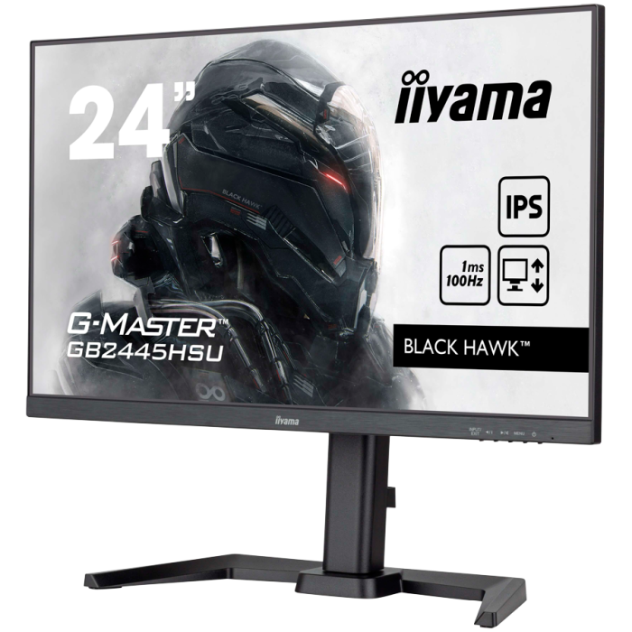 IIYAMA Monitor LED GB2445HSU-B2 23.8" 1920x1080 100Hz 300cd 1300:1 1ms HDMI DP USB Tilt HAS [2]