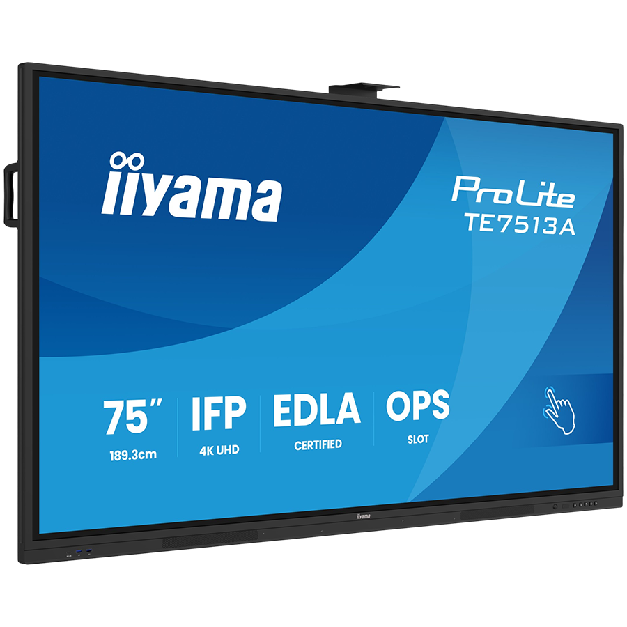 Iiyama Prolite TE7513A-B2AG 75''UHD VA 3840x2160 400cd 1200:1 8ms Android 1, 8/128GB, 40-Points, VGA, HDMI 2x HDMI-out 2x USB-C, Audio mini-jack and Optical Out (S/PDIF), USB Touch Interface, Landscap [5]
