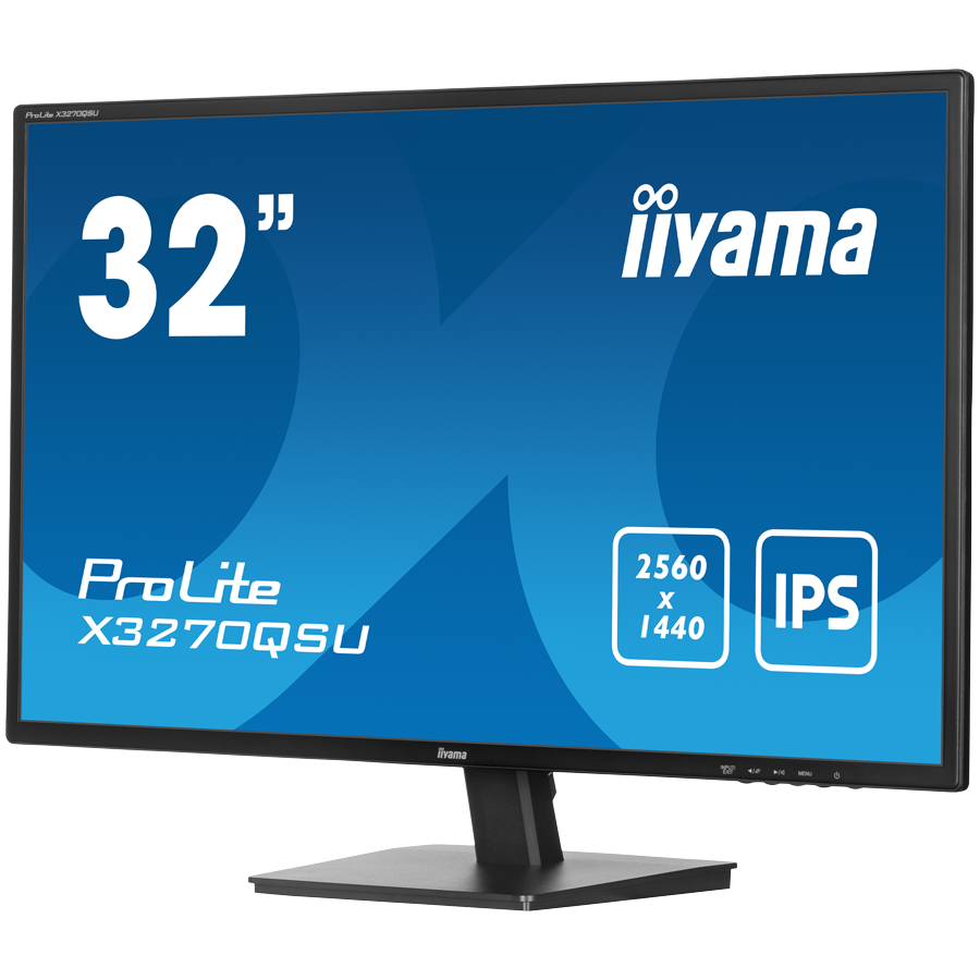 IIYAMA Prolite X3270QSU-B1 Business Monitor - 80 cm (31.5''), WQHD (2560x1440), IPS LED, 100Hz, 3ms, 250 cd/m², matte / black [3]