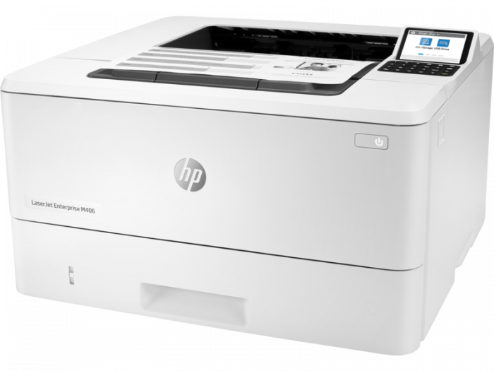 Imprimanta HP LaserJet Enterprise M406DN Laser, Monocrom, Format A4, Duplex, Retea [3]