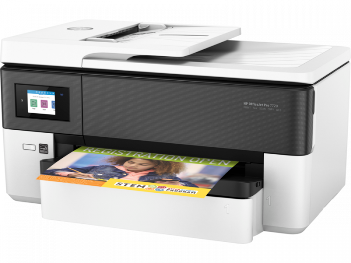 Multifunctional HP Officejet 7720 Wide Format e-All-in-One, Inkjet, Color, Format A3+, Duplex Fax, Retea, Wi-Fi [3]