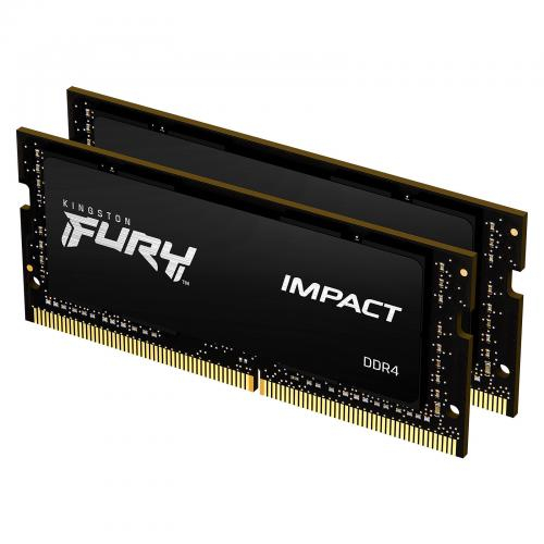 Kit Memorie SO-DIMM Kingston Impact 16GB, DDR4-3200Mhz, CL20, Dual Channel [1]